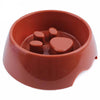 Paw Print Slow Feeder Bowl