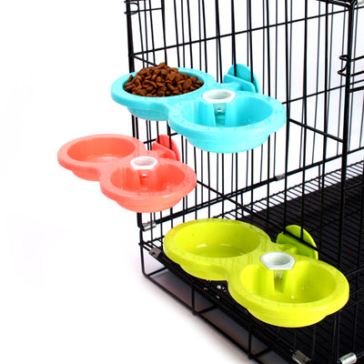 Plastic Double Using Pet Feeder