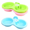 Plastic Double Using Pet Feeder