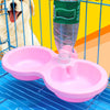 Plastic Double Using Pet Feeder