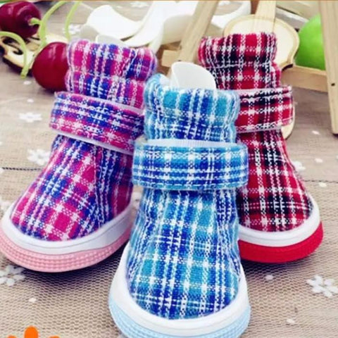 Plaid Pet Shoes