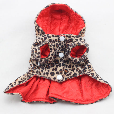 Leopard Pattern Tutu Coat Dress