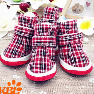 Plaid Pet Shoes