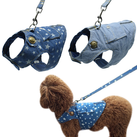 Dog Harness and Leash Jeans