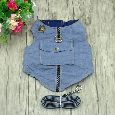 Dog Harness and Leash Jeans